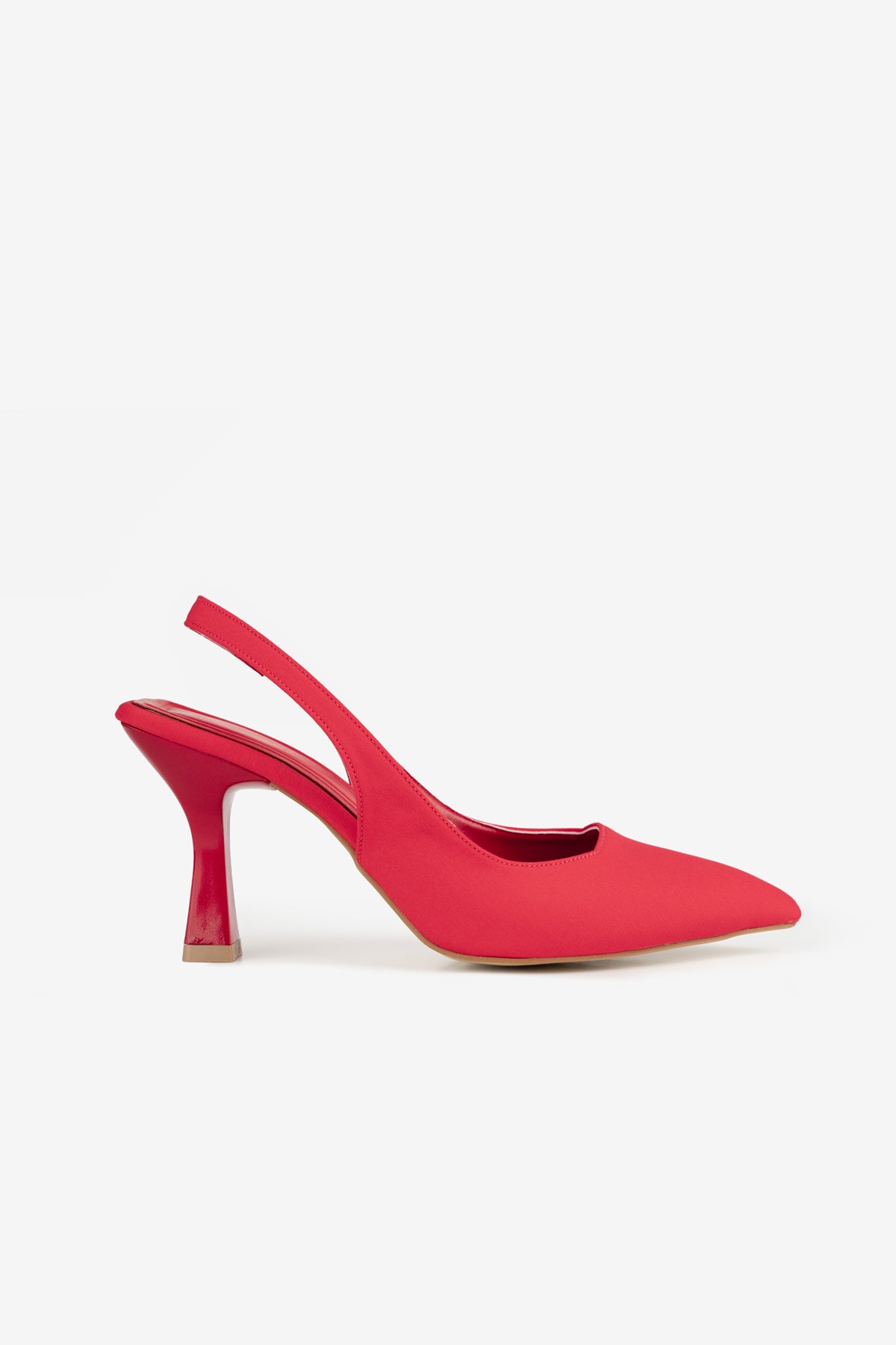 Sivri Burun Arkası Açık Stiletto Abiye Topuklu 9 cm